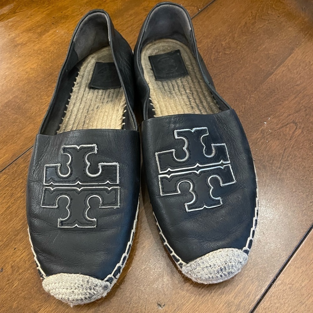 Tory Burch Black Ines Espadrilles 9.5